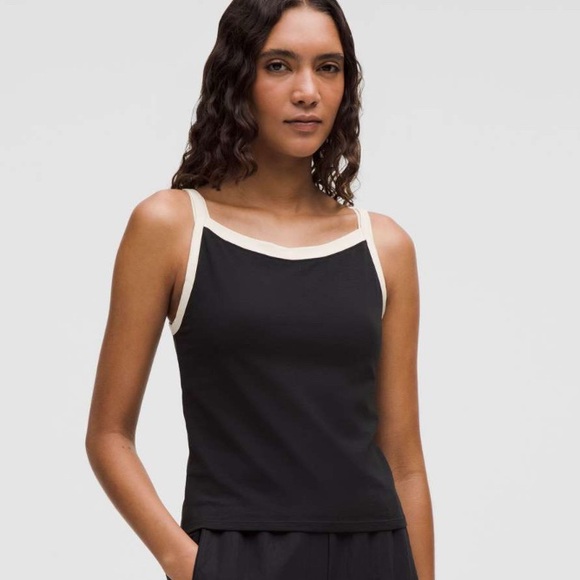 Lululemon Organic Cotton High-Neck Ringer Tank Top
Black / Light Ivory XL - Picture 1 of 5